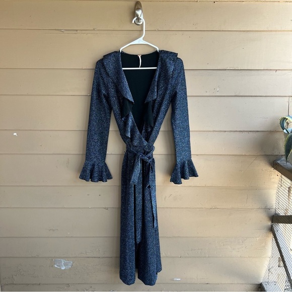 Free People ‘One more time’ midi wrap dress - Size S - Party Wedding - Picture 2 of 6